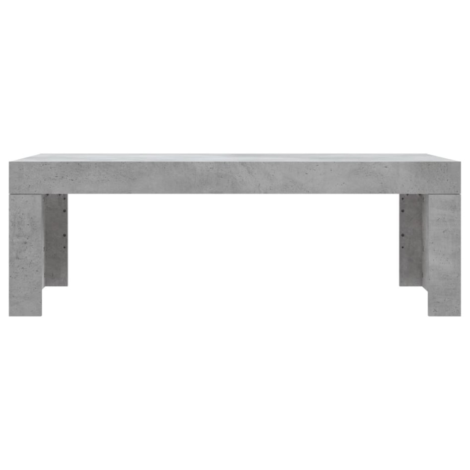 Mesa de centro madera de ingeniería gris hormigón 102x50x36