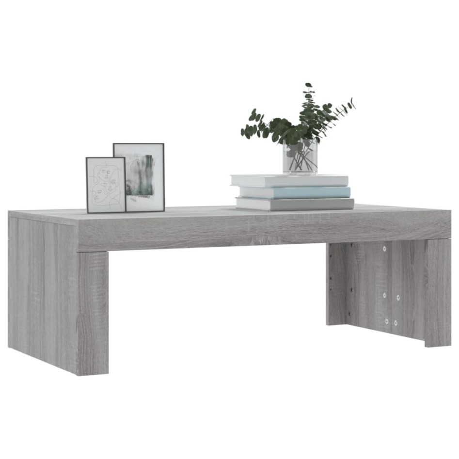 Mesa de centro madera de ingeniería gris Sonoma 102x50x36