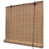 Estor enrollable de bambú 2 unidades marrón 100x160