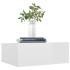 Mesitas noche flotante 2 uds contrachapada blanco 40x30x15