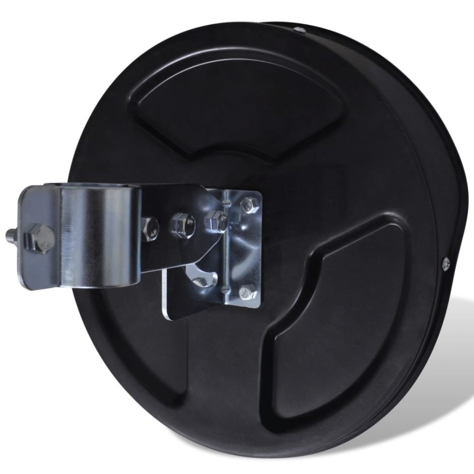 Espejo de tráfico convexo plástico negro 30