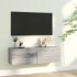 Mueble para TV madera contrachapada gris Sonoma 100x30x30