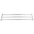 Barras de seguridad ajustables para ventanas 3 uds 710-1200