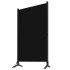 Biombo divisor de 3 paneles negro 260x180