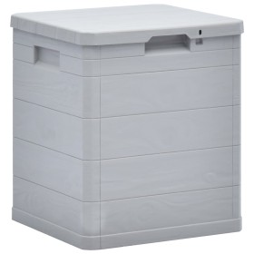 Caja de almacenamiento de jardín 90 L gris