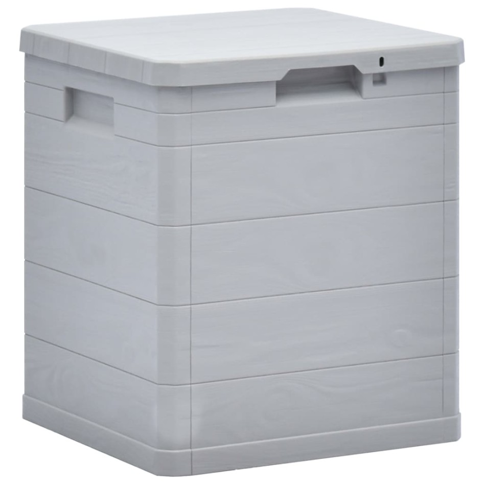 Caja de almacenamiento de jardín 90 L gris