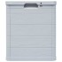 Caja de almacenamiento de jardín 90 L gris