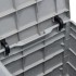 Caja de almacenamiento de jardín 90 L gris