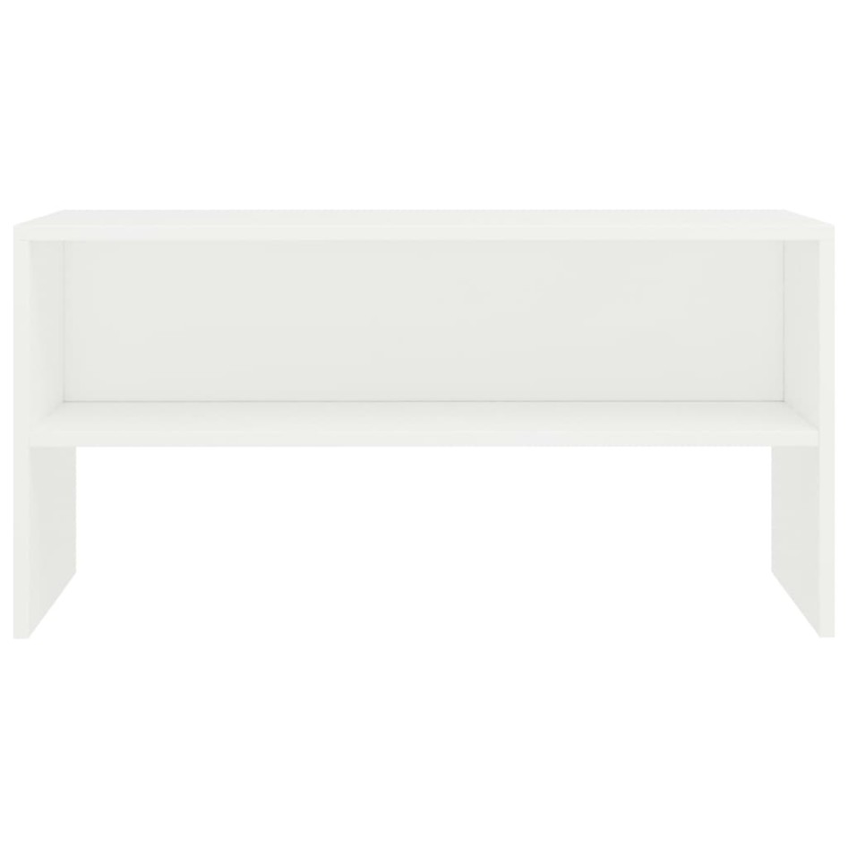 Mueble para TV madera contrachapada blanco 80x40x40