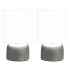 Lámparas de mesa táctiles 2 unidades blanco