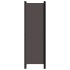 Biombo divisor de 3 paneles gris antracita 150x180