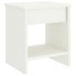 Mesita de noche madera maciza de mango blanco 35x30x40