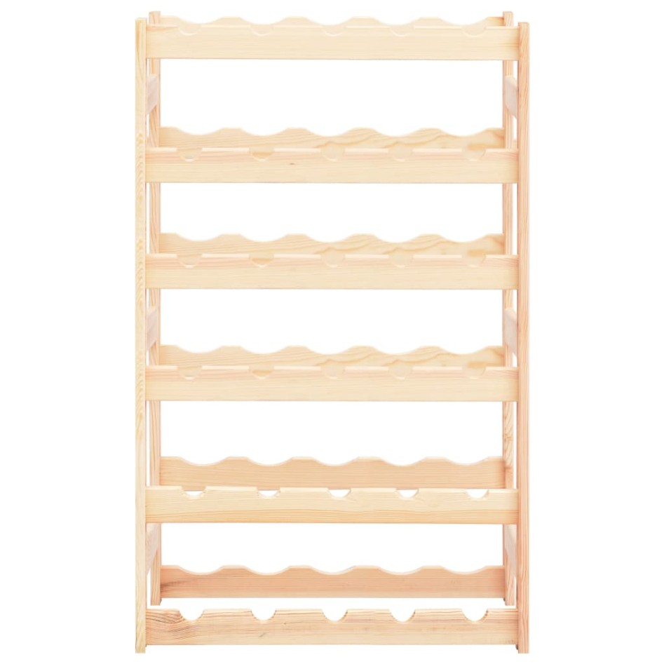 Botellero para 30 botellas de madera de