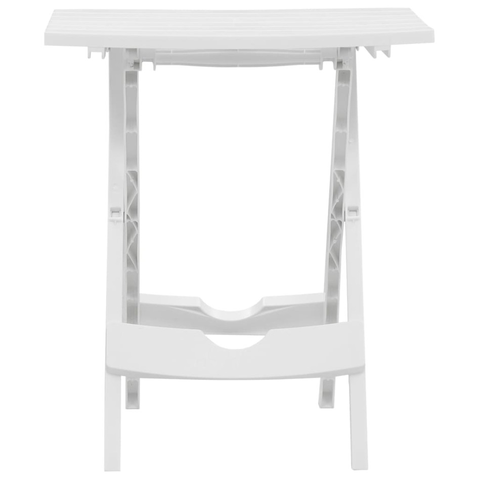 Mesa de jardín plegable blanco 45,5x38,5x50