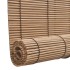 Persianas enrollables de bambú marrón 120x220