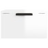 Mesitas de noche de pared 2 uds blanco brillo 34x30x20