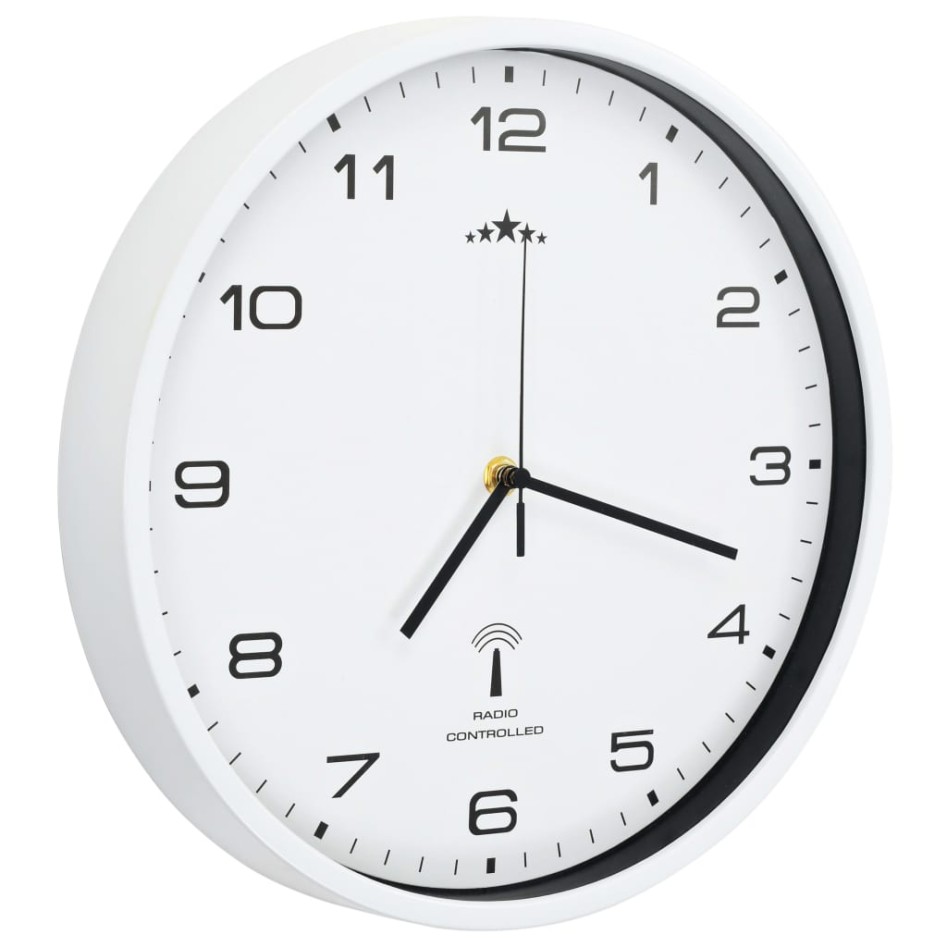 Reloj de pared radiocontrol movimiento de cuarzo 31 cm