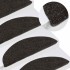 Alfombrilla autoadhesiva escalera 15 uds negra 56x17x3