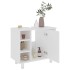 Armario de baño madera contrachapada blanco 60x32x53,5