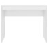 Escritorio de madera contrachapada blanco brillo 90x40x72