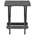 Mesa plegable de jardín plástico gris antracita 45x43x50