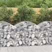 Cesta de gaviones forma arco hierro galvanizado 100x50x80/100cm
