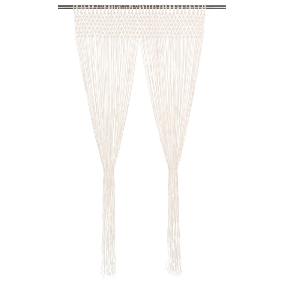 Cortina de macramé algodón 140x240