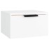 Mesitas de noche de pared 2 uds blanco 34x30x20