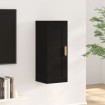 Armario de pared madera de ingeniería negro 35x34x90 cm