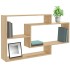 Estantes pared madera contrachapada color roble 104x20x58,5