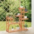 Soporte para flores de madera maciza abeto 110x25x111