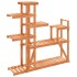 Soporte para flores de madera maciza abeto 110x25x111