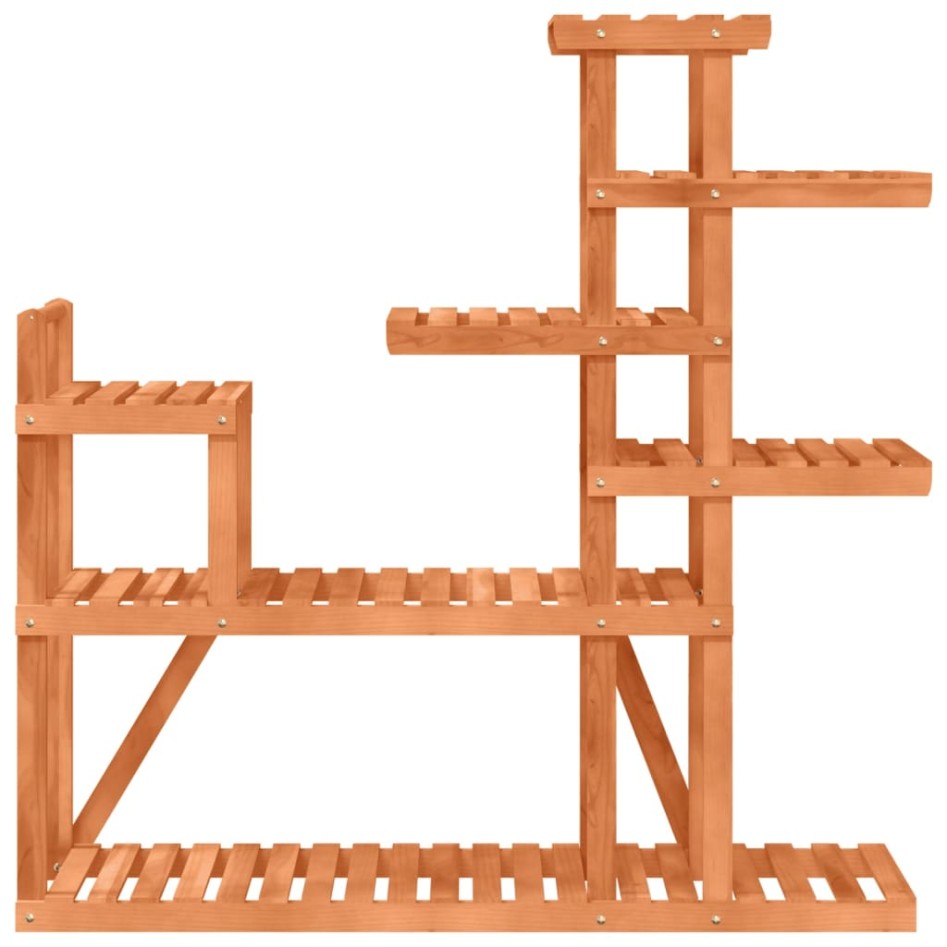 Soporte para flores de madera maciza abeto 110x25x111