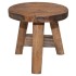 Taburete de madera maciza de