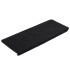 Alfombrilla autoadhesiva de escalera 15 uds negro
