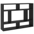 Estantería de pared madera contrachapada negro 75x16x55
