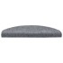 Alfombrilla escaleras 15ud tela punzonada 65x21x4cm gris