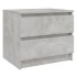 Mesita de noche madera contrachapada gris hormigón