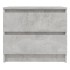 Mesita de noche madera contrachapada gris hormigón