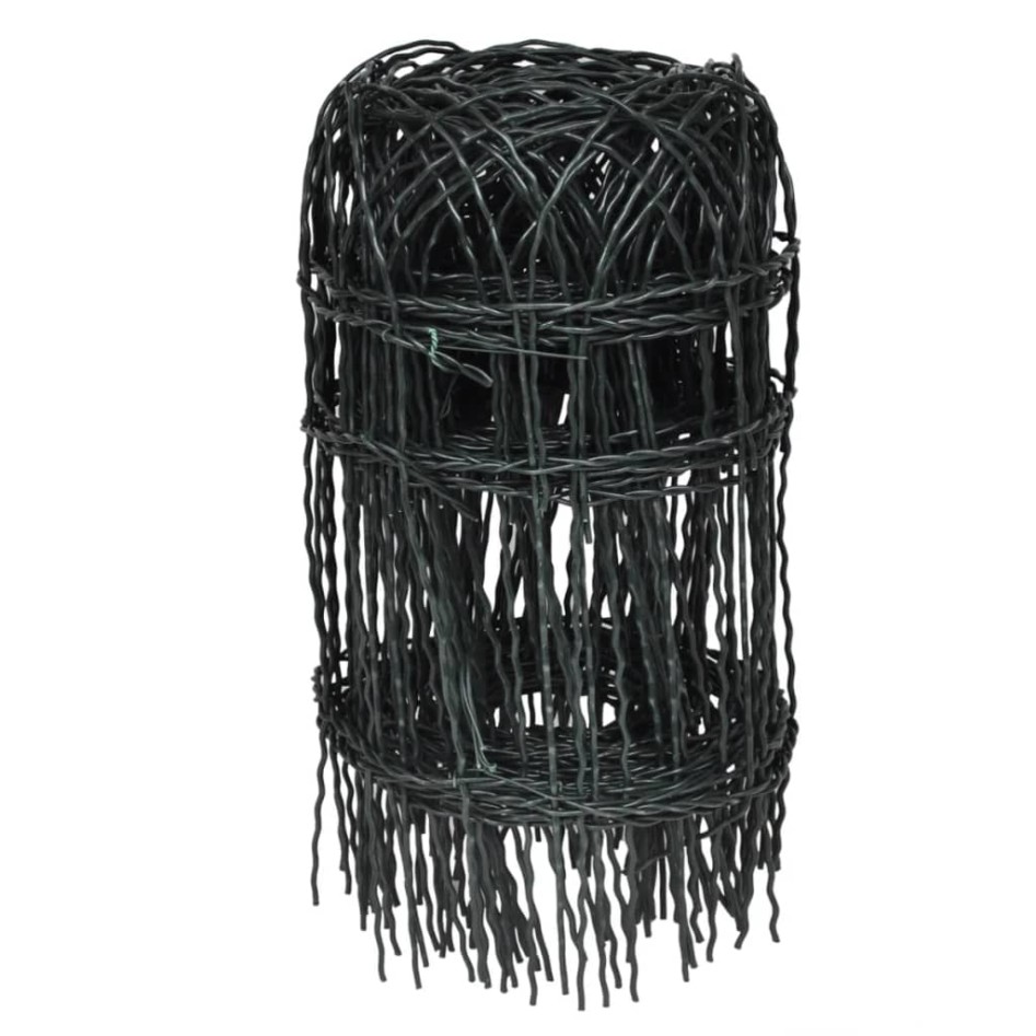 Cerca para césped de hierro recubierto en polvo 10x0,4