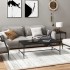 Mesa de centro de madera contrachapada negro 100x50x35