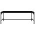 Mesa de centro de madera contrachapada negro 100x50x35
