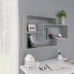 Estante de pared madera ingeniería gris Sonoma 104x20x58,5 cm