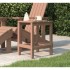 Mesa de jardín Adirondack HDPE marrón 38x38x46