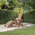 Mesa de jardín Adirondack HDPE marrón 38x38x46