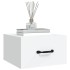 Mesitas de noche de pared 2 uds blanco 35x35x20