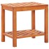 Mesa auxiliar de madera maciza acacia 45x33x45