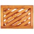 Mesa auxiliar de madera maciza acacia 45x33x45