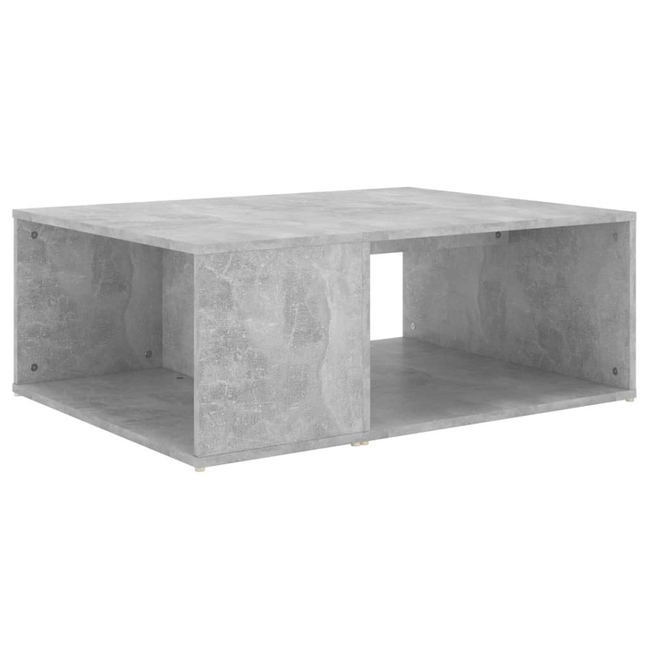 Mesa de centro madera contrachapada gris hormigón 90x67x33