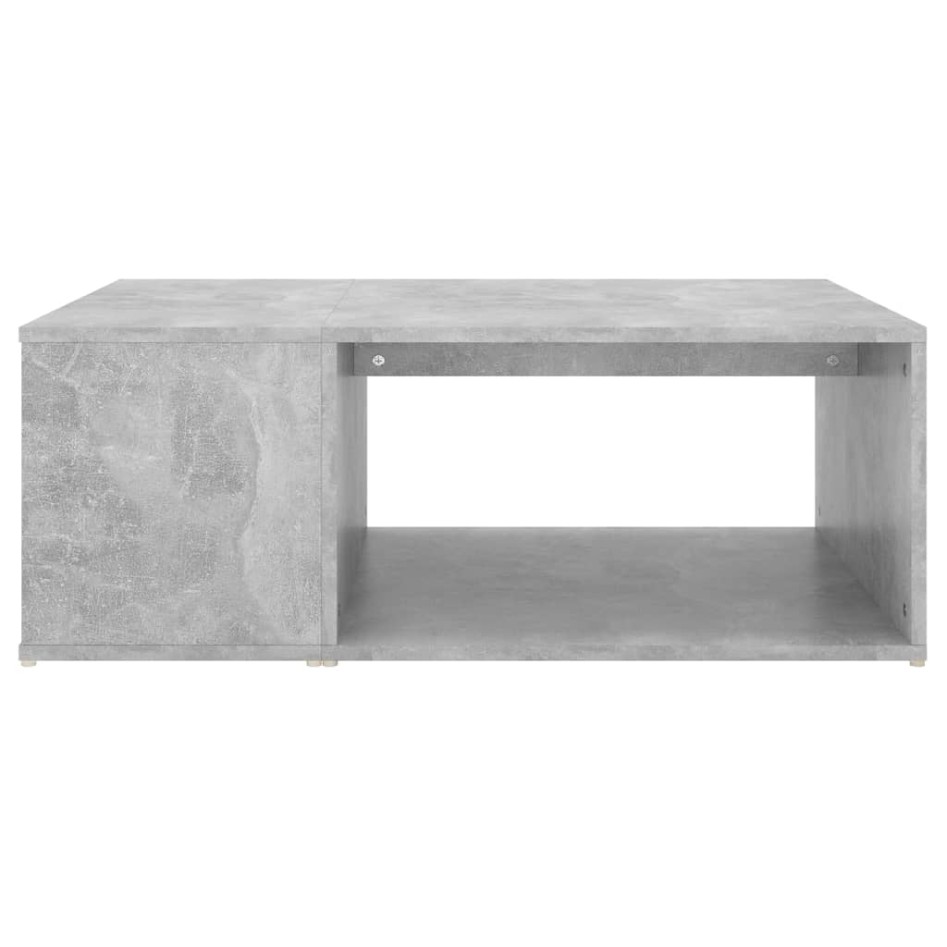 Mesa de centro madera contrachapada gris hormigón 90x67x33